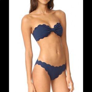 Marysia Swim Bandeau Top Navy M